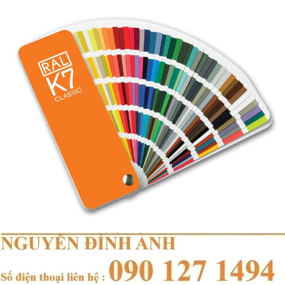 Quạt màu RAL K7 – Cung cấp màu chuẩn cho ngành sơn và lắp ráp